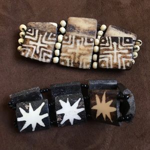 2 African handmade bracelets